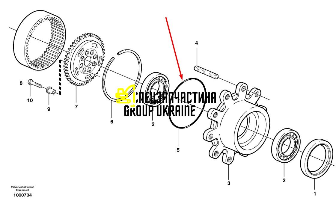 Кольцо уплотнительное 028668 Carraro