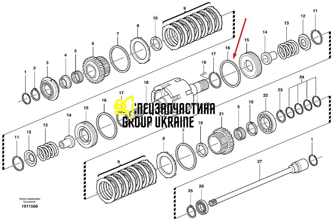 Кольцо уплотнительное 11709092 Volvo
