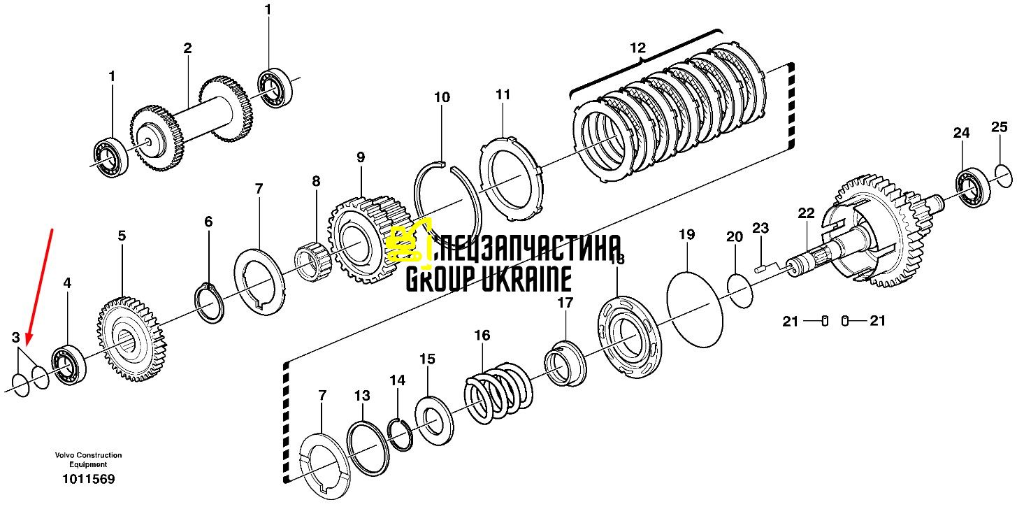 11712955 уплотнительное кольцо Volvo