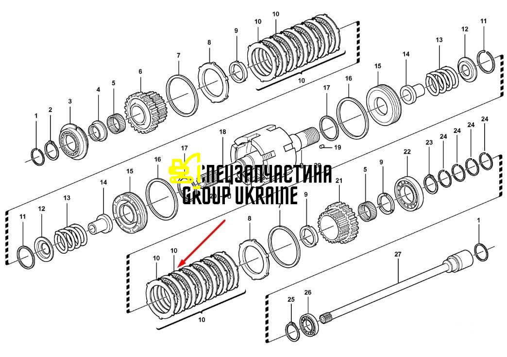 Комплект дисков фрикционных 11709087 VOLVO