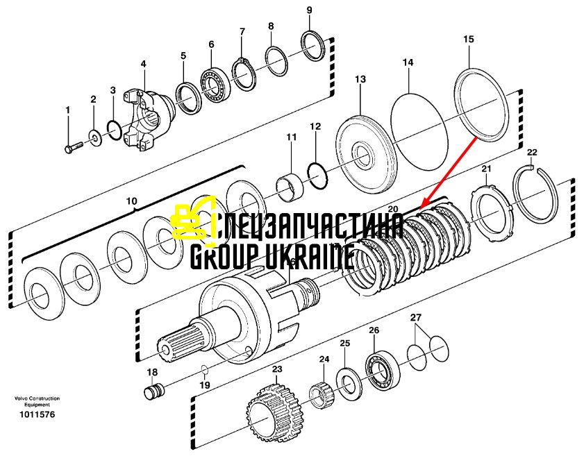 Комплект тормозных дисков CA0149305 Komatsu
