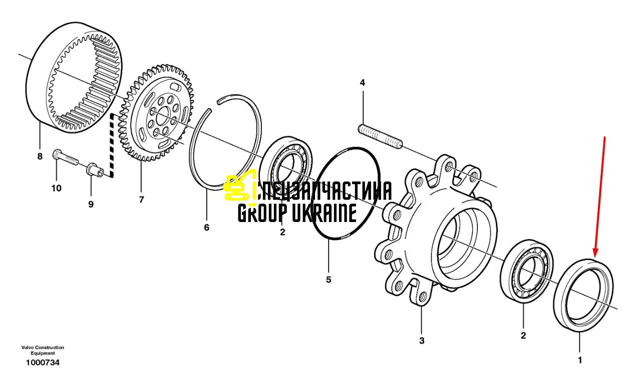 Сальник КПП Carraro 047702