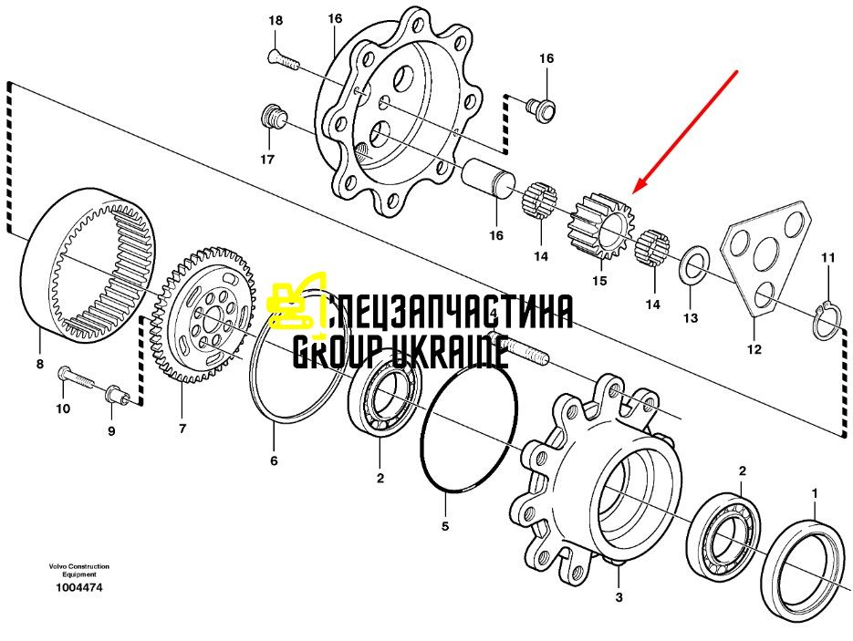 Шестерня (Z-23) 11988585 VOLVO