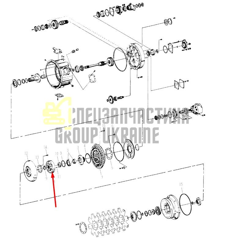 218859 Реактор гидротрансформатора Dana Spicer C8000, CL8000