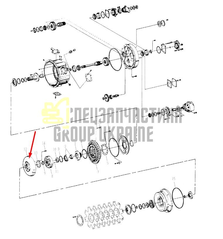 222268 Турбина Dana Spicer C8000, CL8000