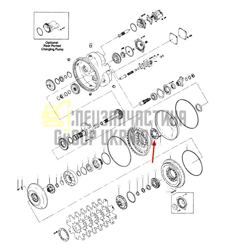 222266 Ступица Dana Spicer C5000, CL5000, 34000, 36000, 40000, TE27, TE32