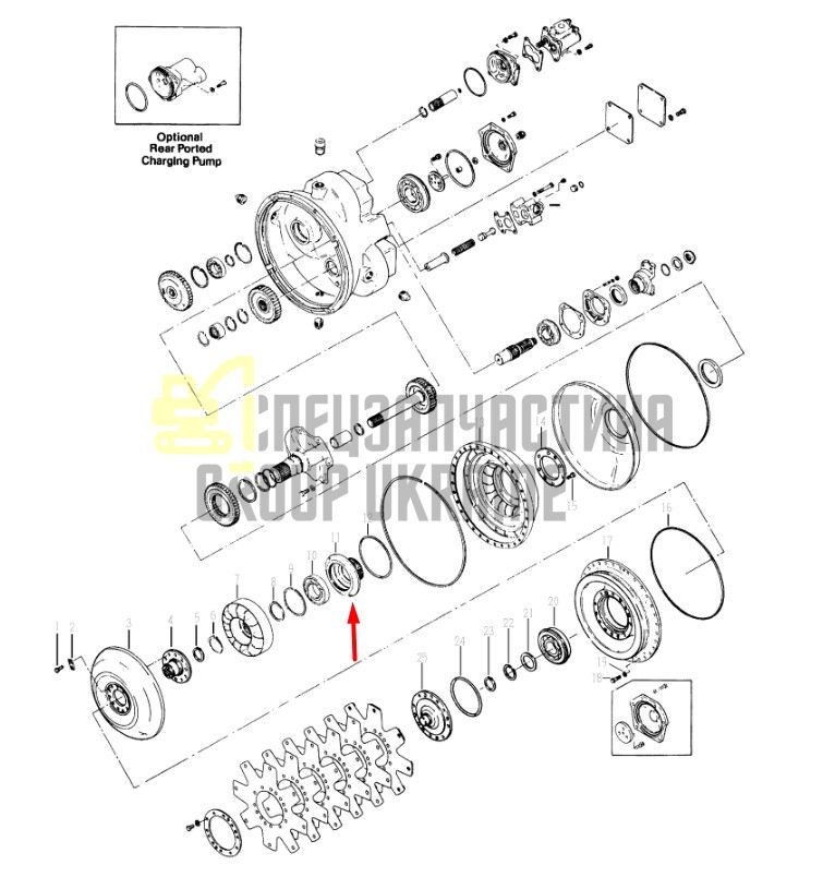 222269 Ступица Dana Spicer C5000, CL5000, 34000, 36000, 40000, TE27, TE32