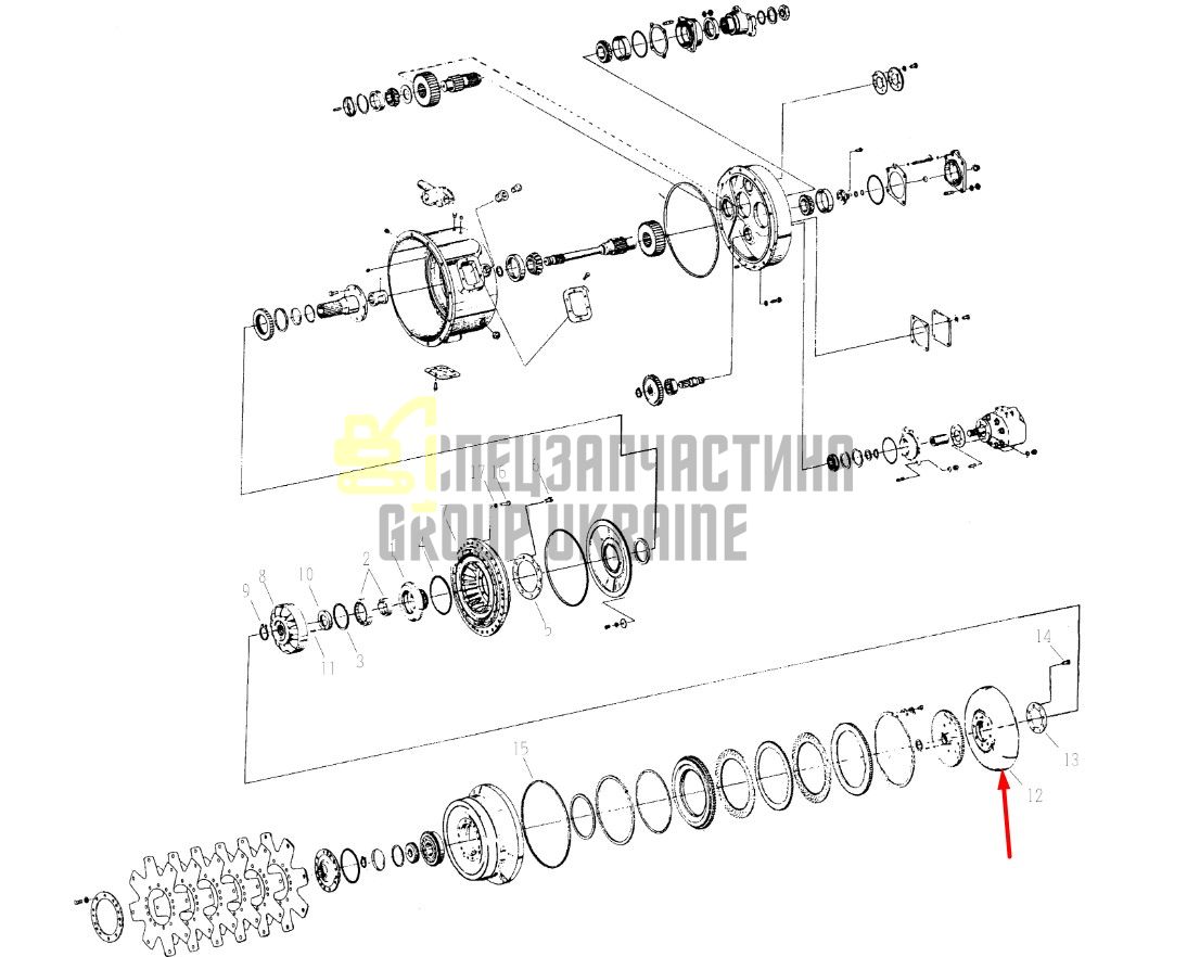 230039 Турбина Dana Spicer C8000, CL8000