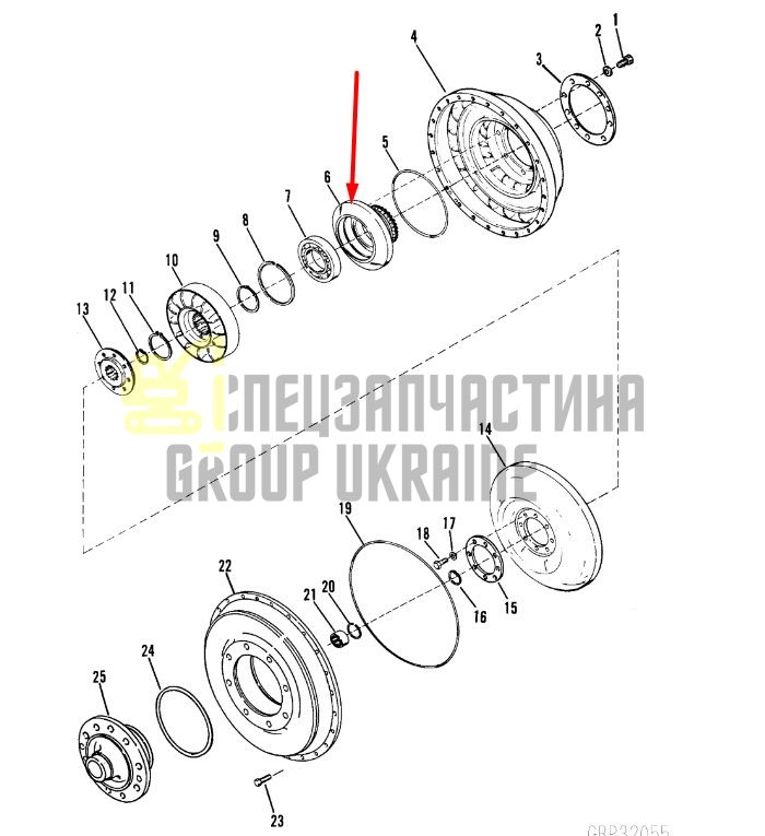 230752 Ступица ротора Dana Spicer C320, C330, C270, CL270, 28000, 32000