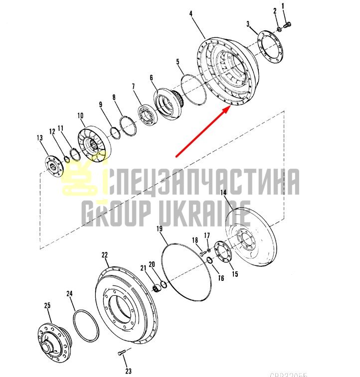 233189 Ротор Dana Spicer C8000, CL8000