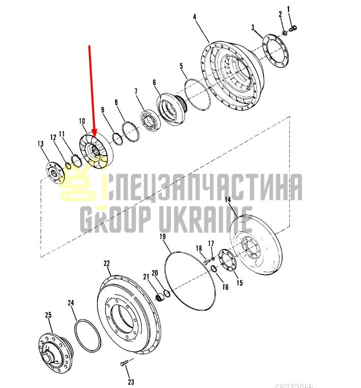 230759 Реактор гидротрансформатора Dana Spicer C320, C330, C270, CL270, 28000, 32000