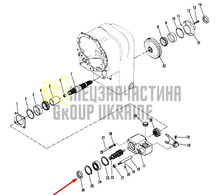 232066 Сальник DANA Spicer 2800