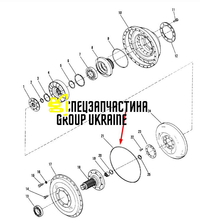 Прокладка Дана 232535/7984/L200249