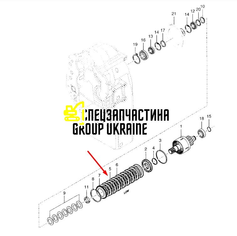 Диск фрикционный 234336 Dana Spicer