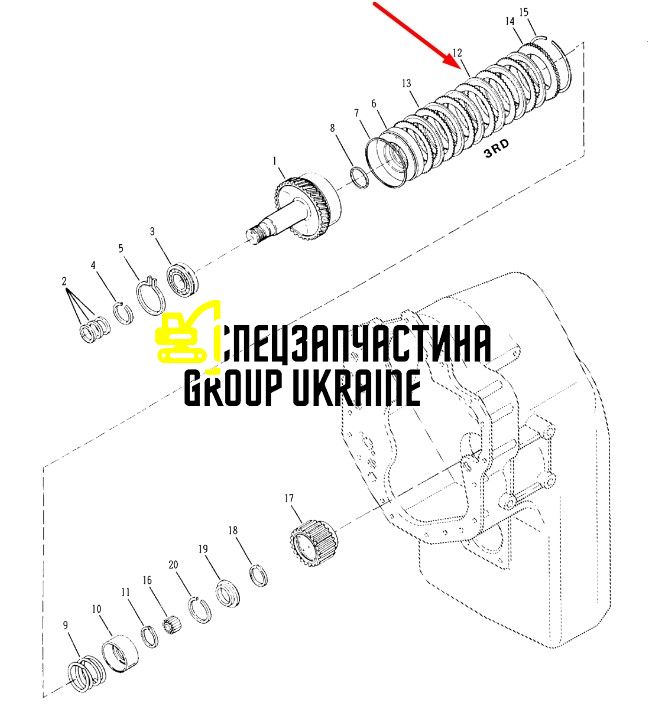 Диск фрикционный 237016 Dana Spicer