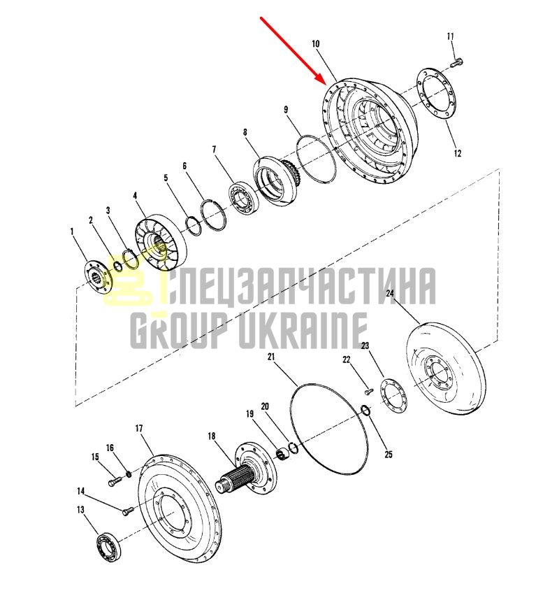 239643 Ротор Dana Spicer C8000, CL8000