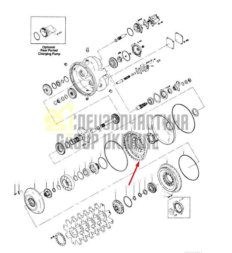 238092 Ротор Dana Spicer C5000, CL5000, 34000, 36000, 40000, TE27, TE32