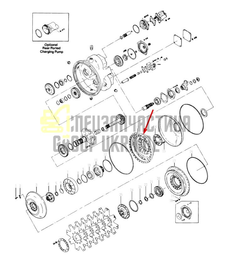 238095 Ротор Dana Spicer C5000, CL5000, 34000, 36000, 40000, TE27, TE32