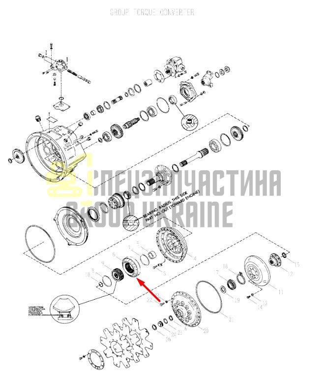 239632 Реактор гидротрансформатора Dana Spicer 18000