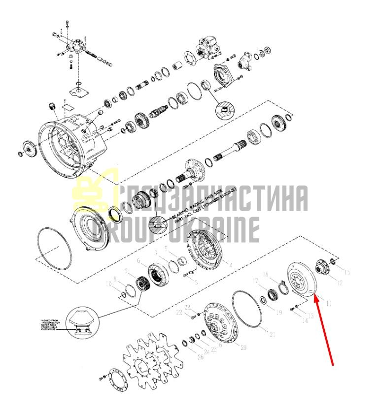 239775 Турбина Dana Spicer C2000, 18000