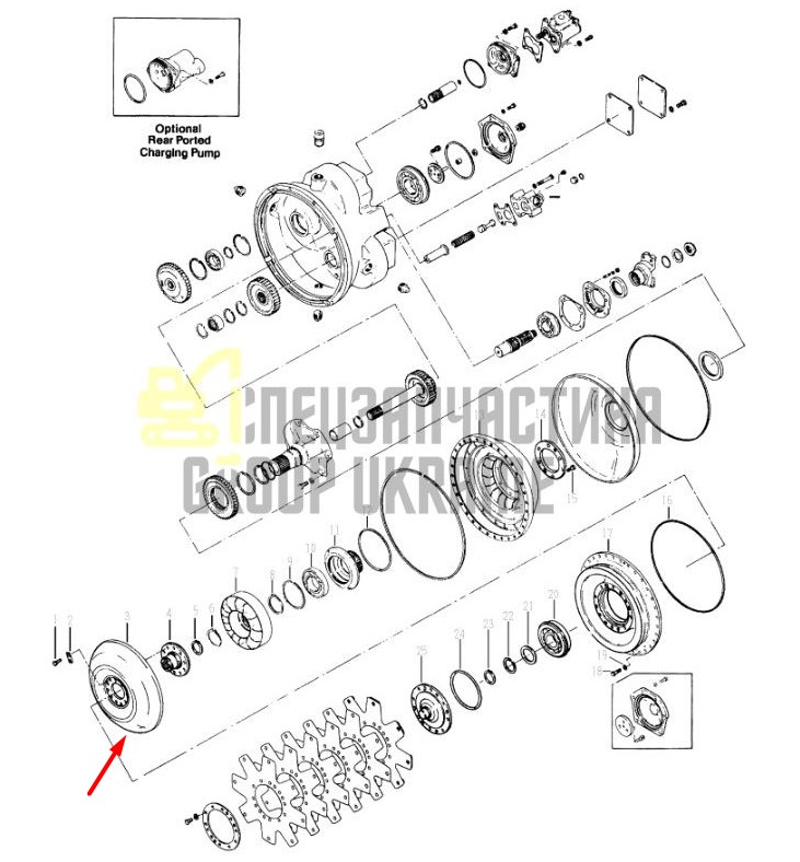 241554 Турбина Dana Spicer C5000, CL5000, 34000, 36000