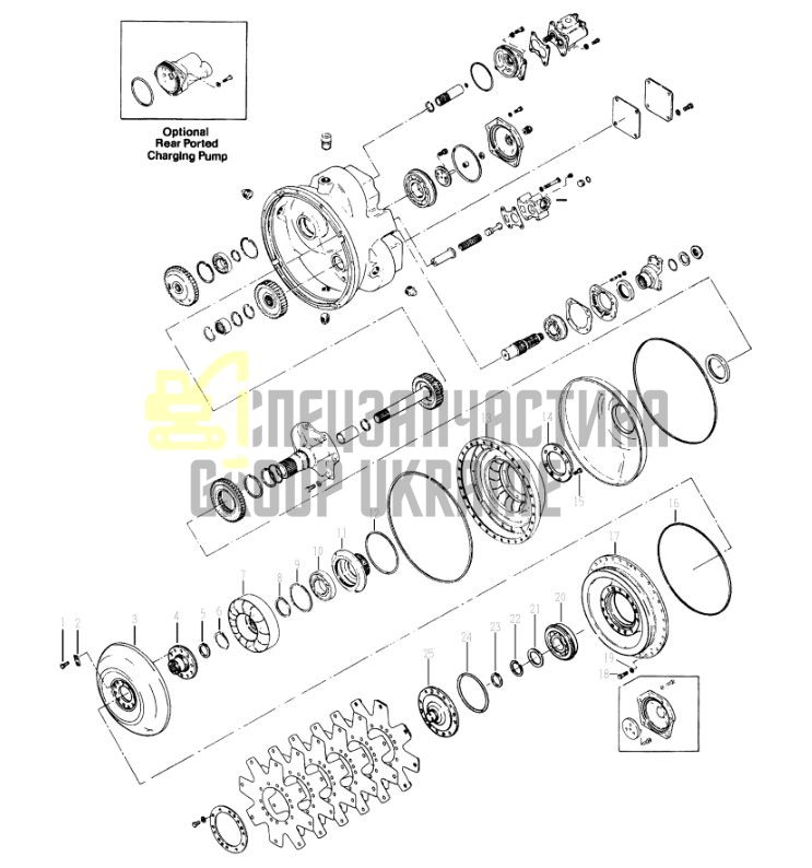 241365 Турбина Dana Spicer C5000, CL5000, 34000, 36000, 40000, TE27, TE32