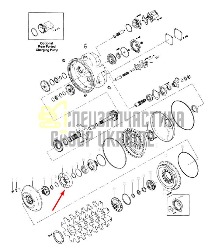 242506 Реактор гидротрансформатора Dana Spicer C5000, CL5000, 34000, 36000