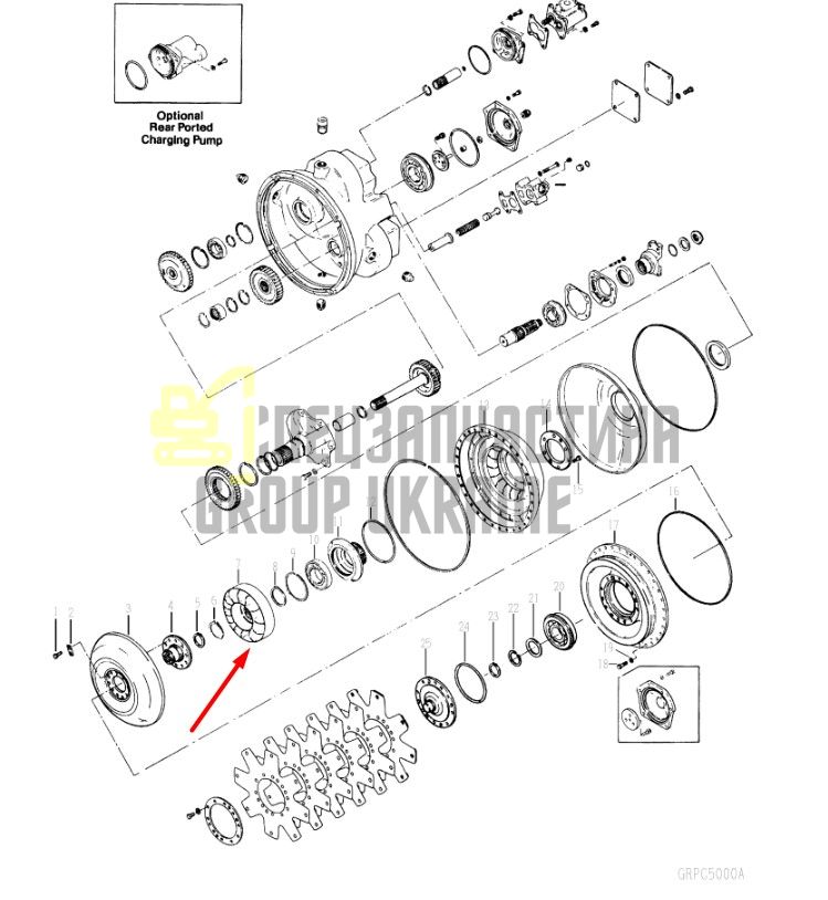 242548 Реактор гидротрансформатора Dana Spicer C5000, CL5000, 34000, 36000