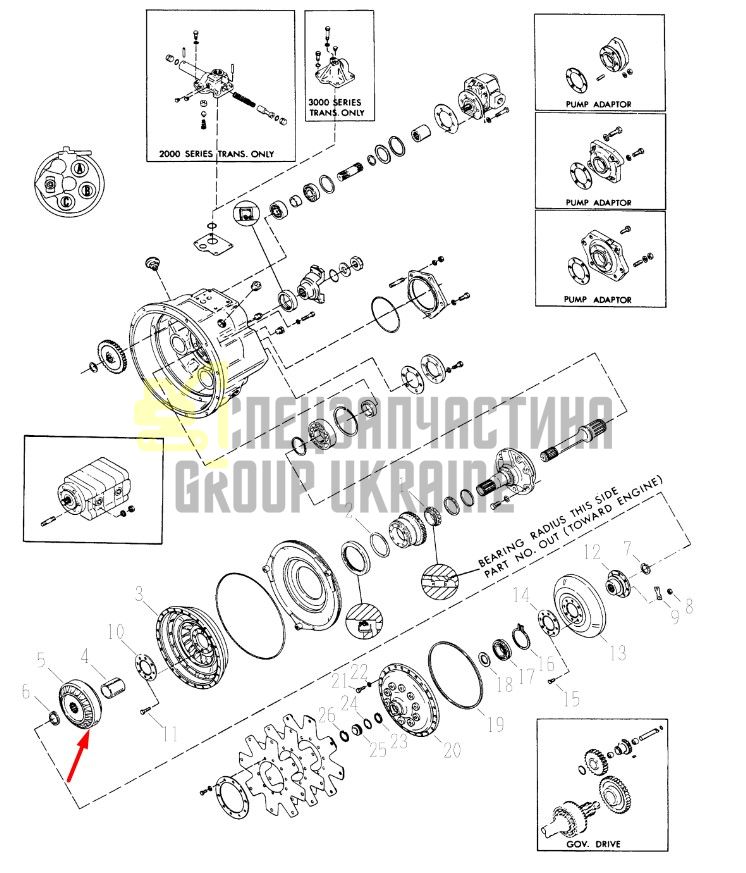 242631 Реактор гидротрансформатора Dana Spicer C2000, 18000