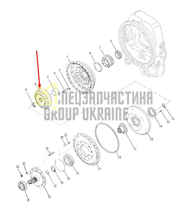 242846 Реактор гидротрансформатора Dana Spicer 24000