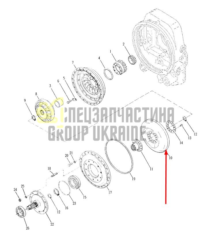 242850 Турбина Dana Spicer 24000
