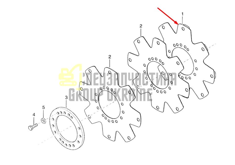 246517 Приводная пластина КПП Dana Spicer T12000