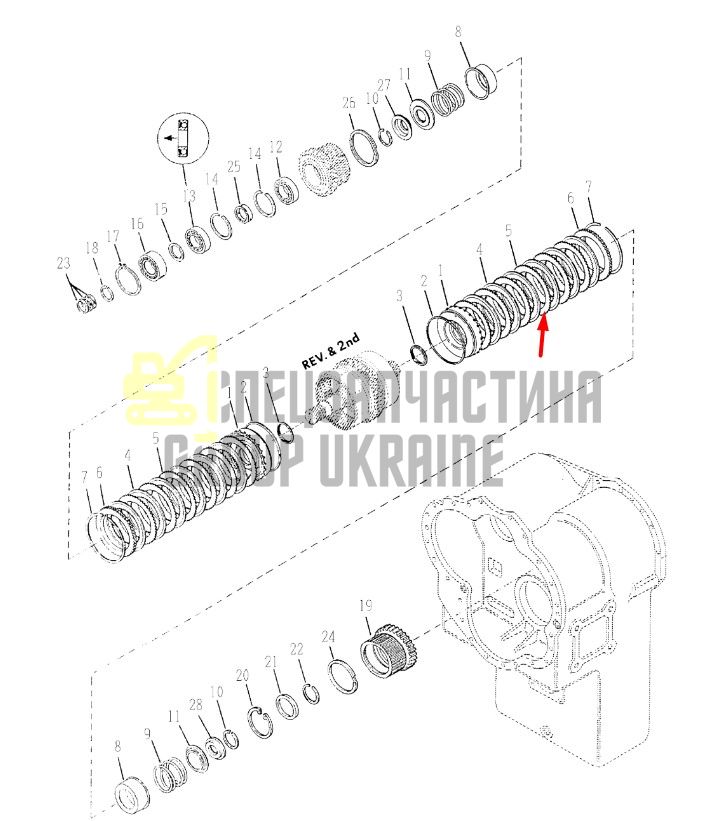 247273 Диск фрикционный стальной Dana Spicer 34000, 36000, 40000