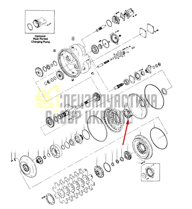 247294 Ступица ротора Dana Spicer C8000, CL8000