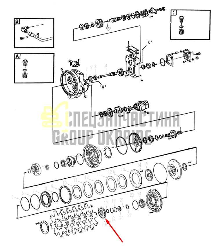 249048 Передняя крышка гидротрансформатора Дана Dana Spicer C8000, CL8000