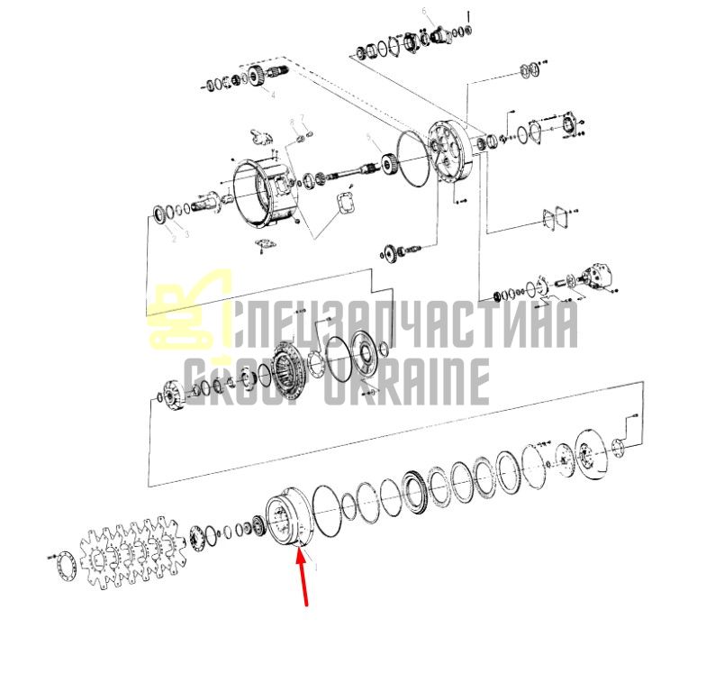 249165 Крышка ротора Dana Spicer C8000, CL8000