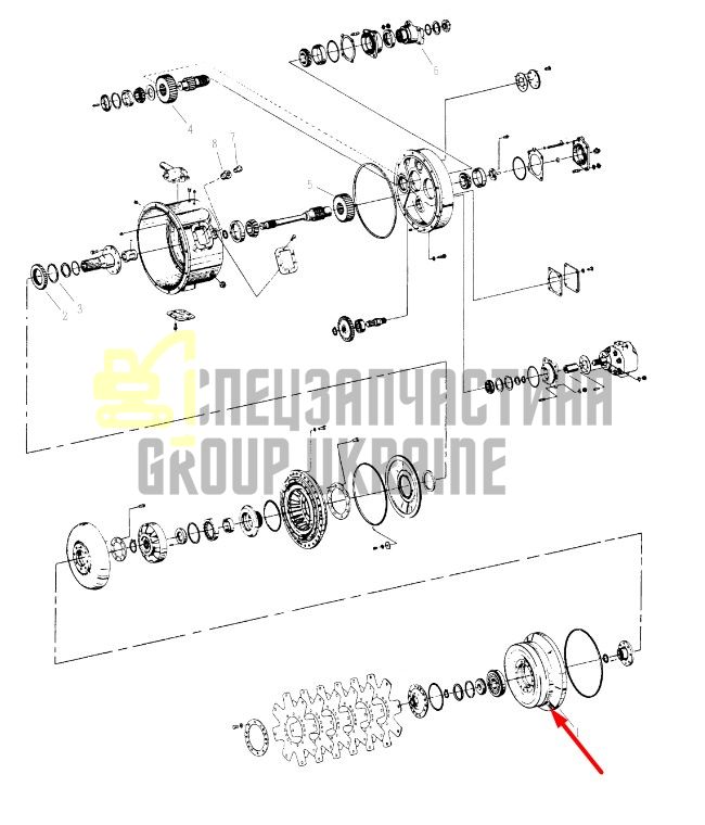 249185 Крышка ротора Dana Spicer C8000, CL8000