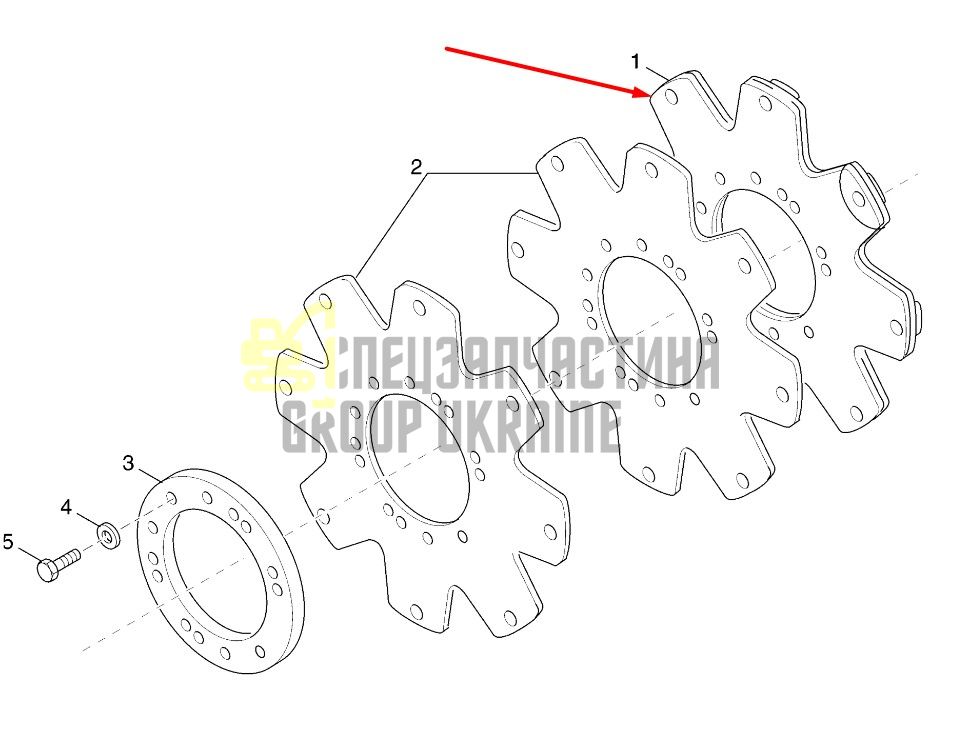 249764 Приводная пластина КПП Dana Spicer T16000