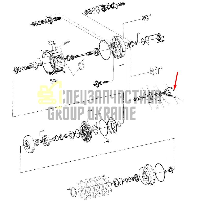 450245 (251266) Масляный насос КПП Dana Spicer C5000