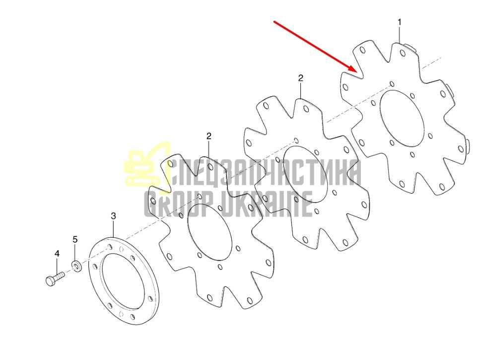 4205190 Приводная пластина КПП Dana Spicer T20000