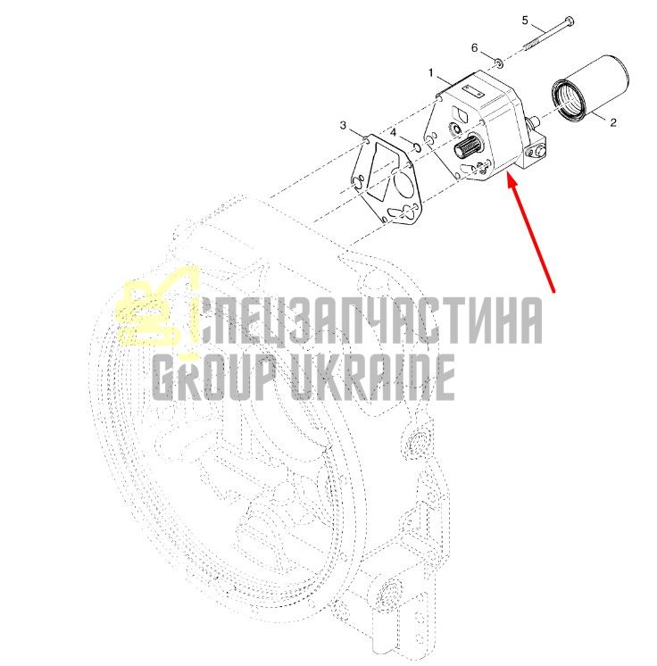 4206814 Масляный насос КПП Dana Spicer T16000