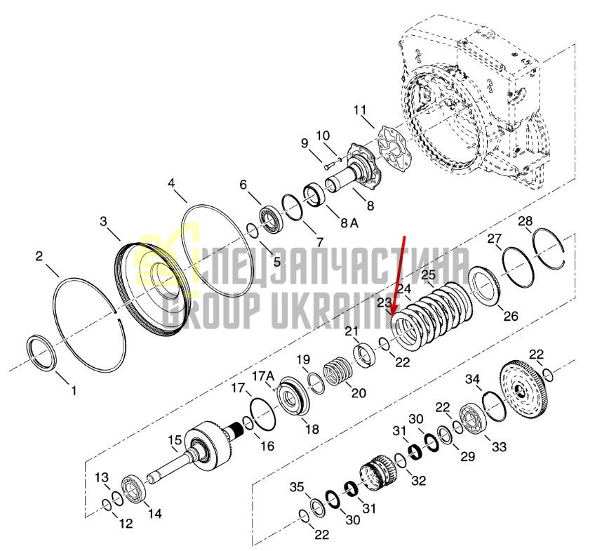 4206417 Диск фрикционный Dana Spicer TE27, TE32