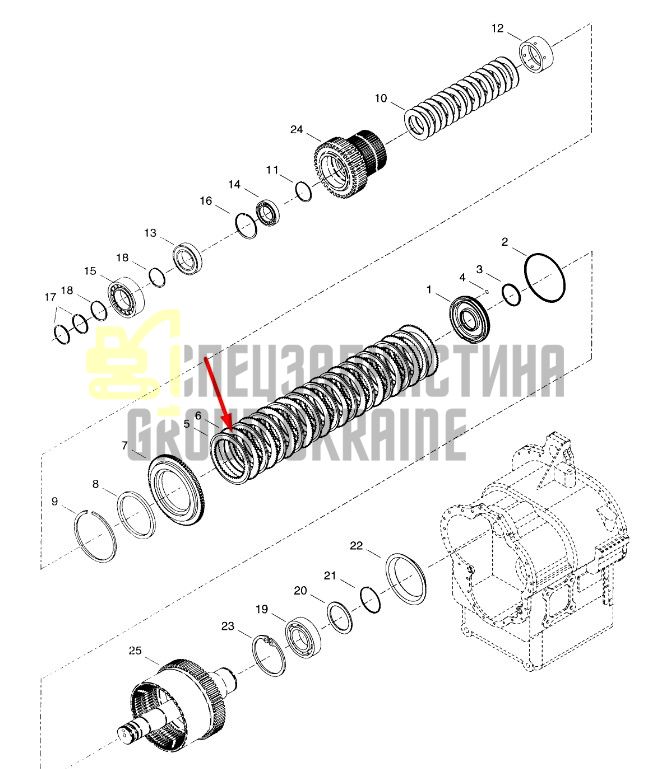 4207419 Диск фрикционный стальной Dana Spicer TE27, TE32