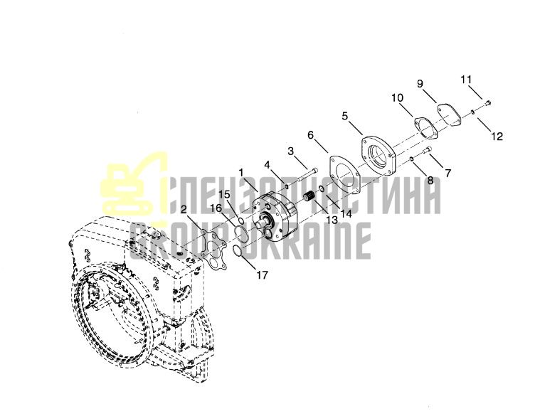 4209549 Масляный насос КПП Dana Spicer TE13/TE17