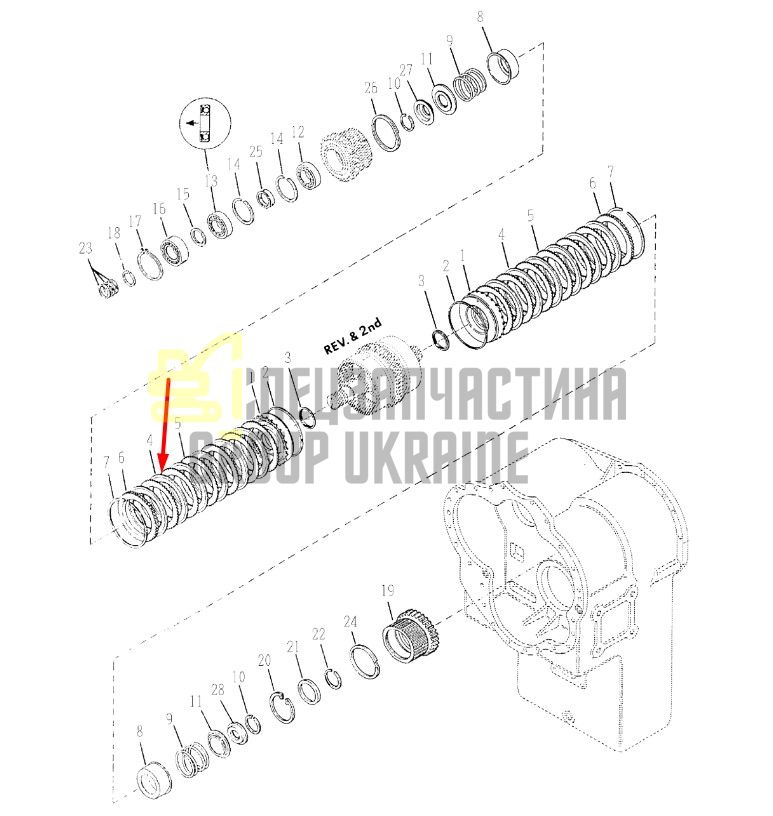 4209872 Диск фрикционный графитовый Dana Spicer 34000, 36000, 40000