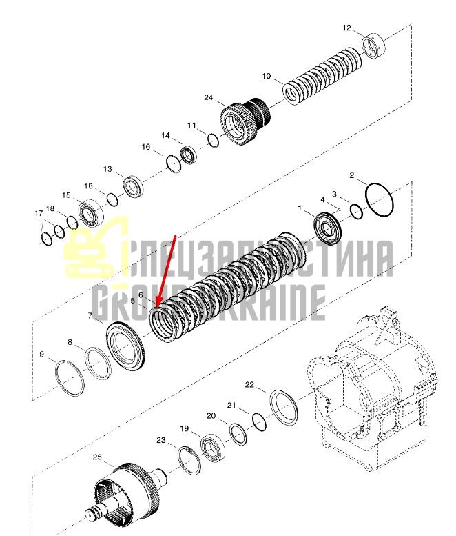 4215606 Диск фрикционный Dana Spicer TE27, TE32