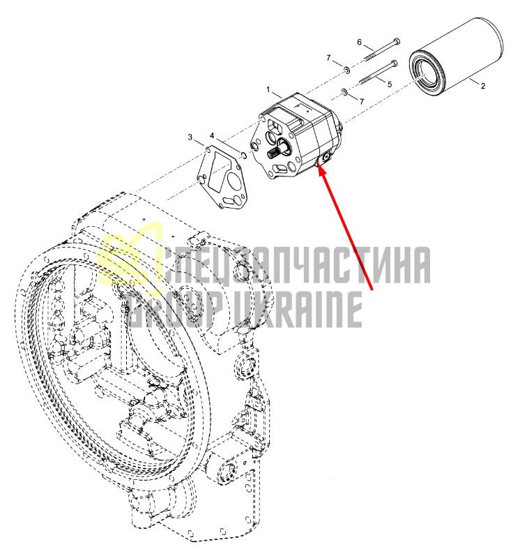 4210729 Масляный насос КПП Dana Spicer T20000, 24000