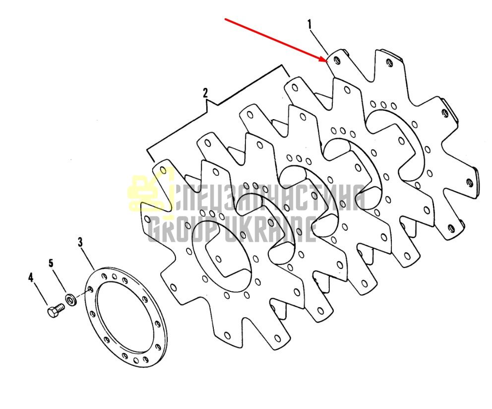 55023292 Приводная пластина КПП Dana Spicer T20000