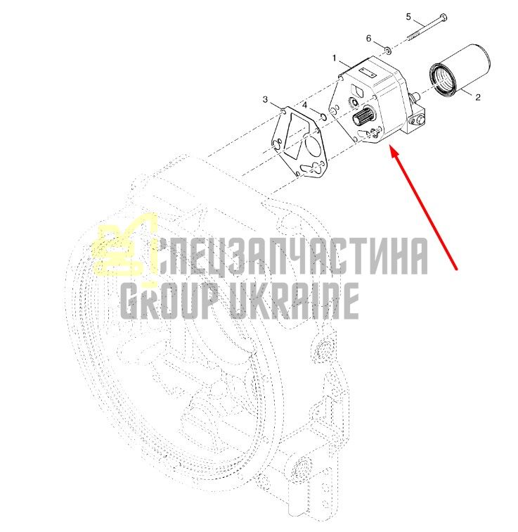 55076870 Масляный насос КПП Dana Spicer T20000