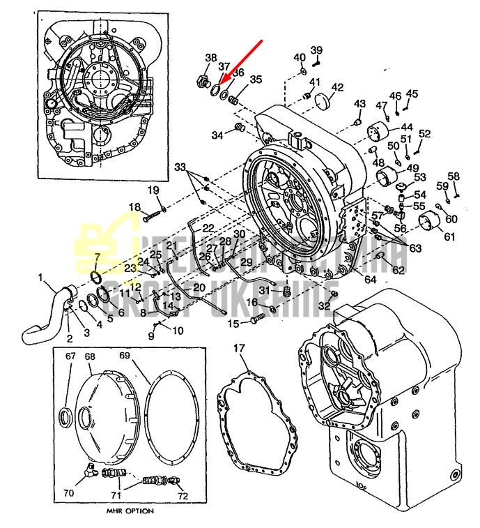 60K30022 Уплотнительное кольцо DANA Spicer T20, TE15, HR36, HR24, C8000